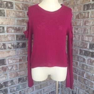 NWT Express Cold Shoulder Hi-lo Long Sleeves Top